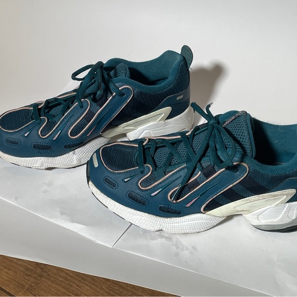 Adidas EQT  gazelle chunky sneaker teal sz 7.5 - Picture 2 of 5